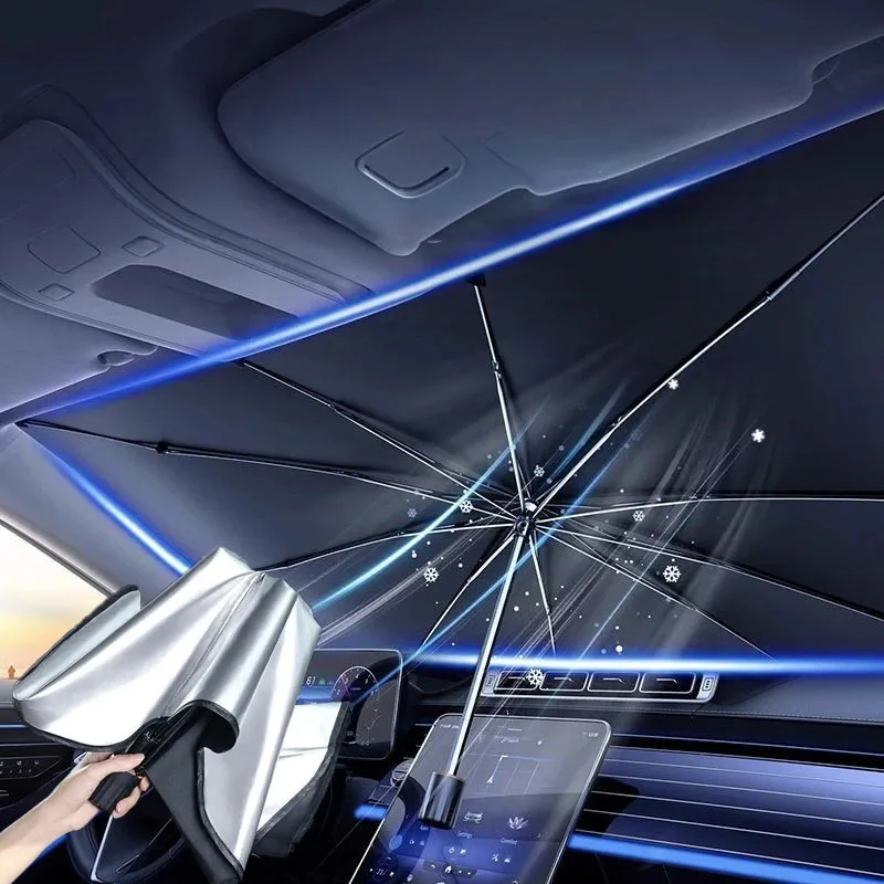 Car Sunshade Windshield Umbrella Foldable - Araba Güneşliği Ön Cam Şemsiyesi Katlanabilir