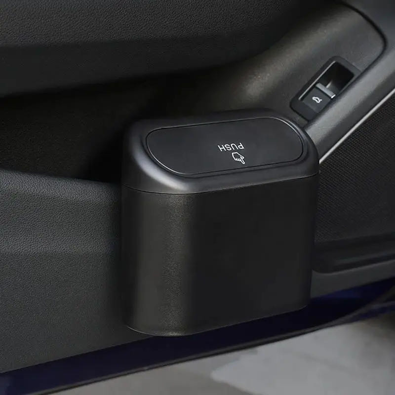 Waterproof Car Trash Can With Lid - Toptan Taşınabilir Plastik Araba Saklama Kutusu