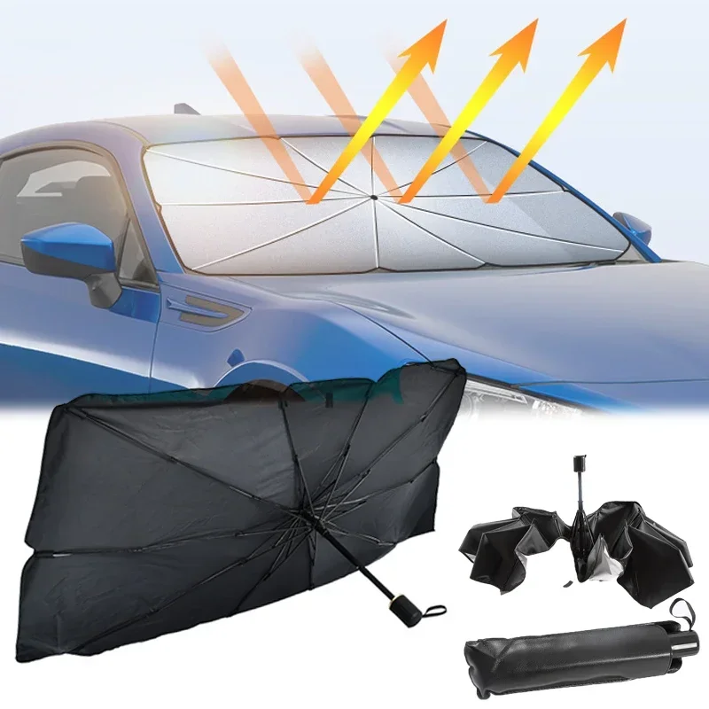 Car Sunshade Windshield Umbrella Foldable - Araba Ön Camı Güneşliği, Katlanabilir Şemsiye