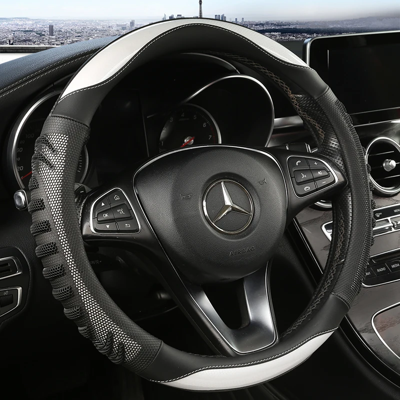 Car Steering Wheel Cover Anti Slip Breathable - Üç boyutlu petek araba direksiyon kılıfı