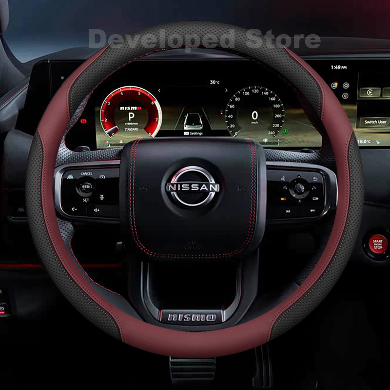 Car Steering Wheel Cover Anti Slip Breathable - Yeni Nissan Patrol Y62 Y63 Nismo