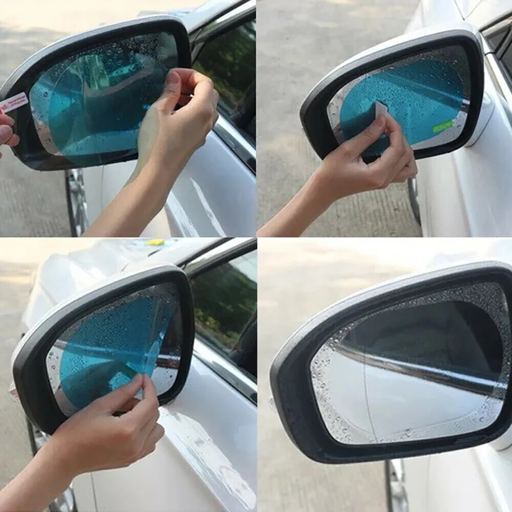 Anti Glare Car Rearview Mirror Film - 2 adet evrensel anti-sis parlama önleyici