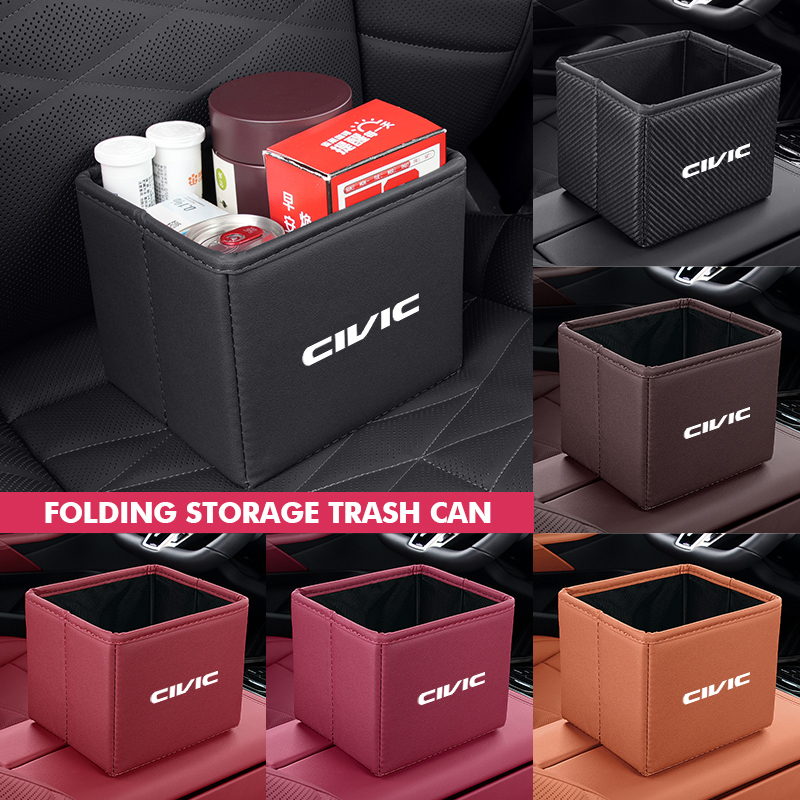 Waterproof Car Trash Can With Lid - Araba çöp tenekesi katlanabilir çöp su