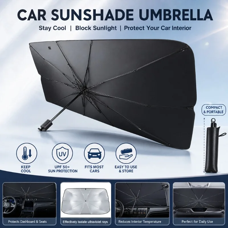 Car Sunshade Windshield Umbrella Foldable - Araba ön camı güneşlik şemsiye katlanabilir