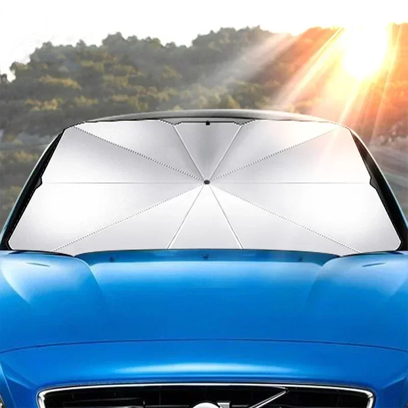 Car Sunshade Windshield Umbrella Foldable - Araba Güneşliği Katlanabilir Ön Cam Şemsiyesi