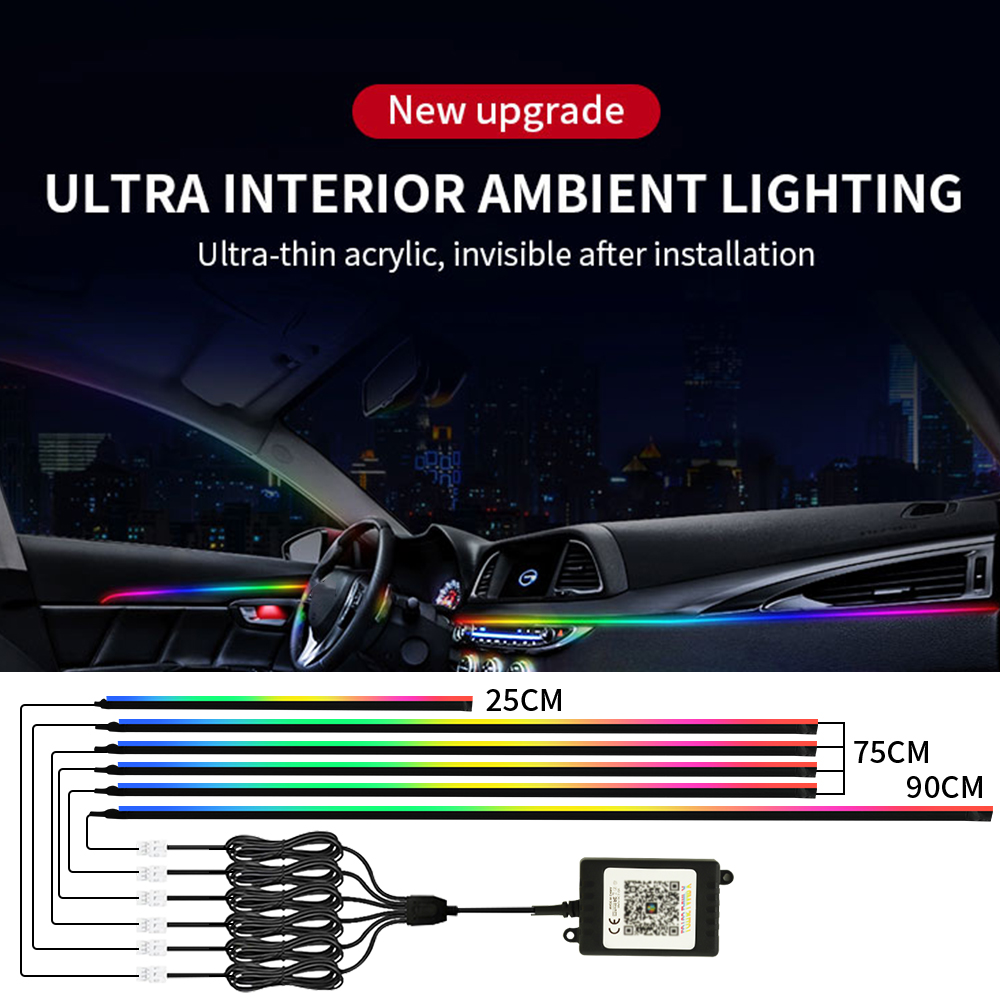 Araba İçi Senfoni LED Ambiyans - Led Ambient Interior Car Lights App Control incelemesi ve fiyatı