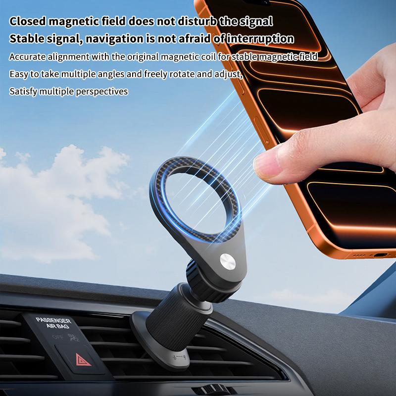 1 adet karbon Fiber manyetik a - Magnetic Phone Holder For Car Vent incelemesi ve fiyatı