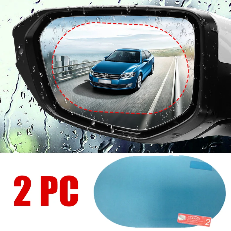 2 adet araba etiket yağmur geç - Anti Glare Car Rearview Mirror Film incelemesi ve fiyatı