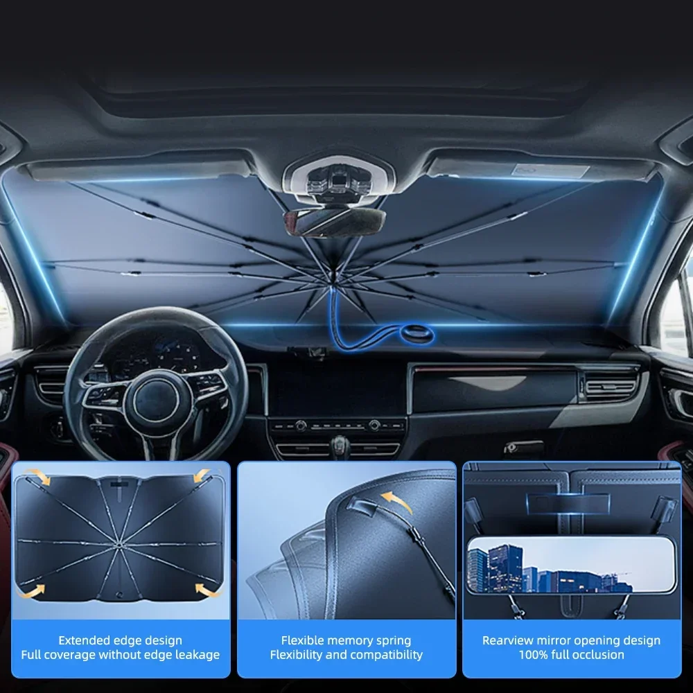 Araba ön camı güneşlik katlana - Car Sunshade Windshield Umbrella Foldable incelemesi ve fiyatı