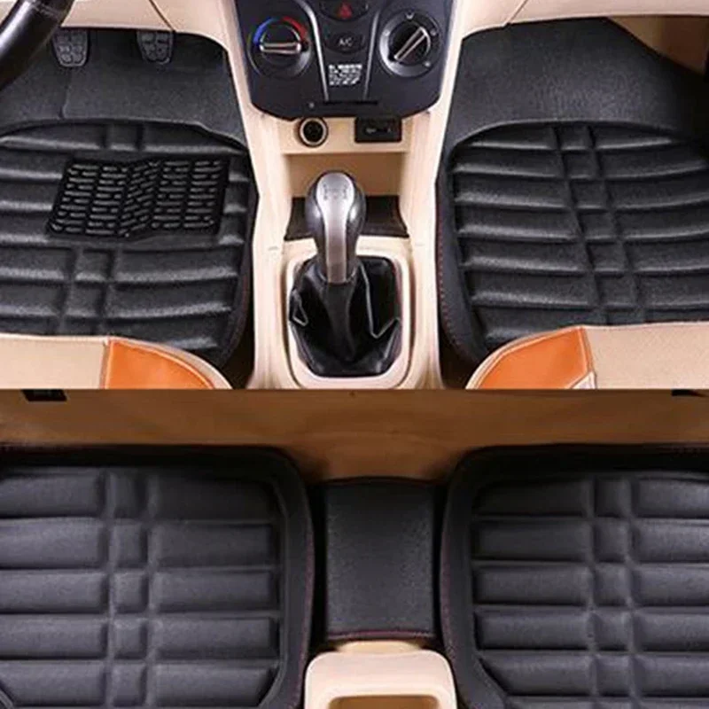 5 adet Premium Kolay Temizlene - Car Floor Mats Universal Waterproof Leather incelemesi ve fiyatı