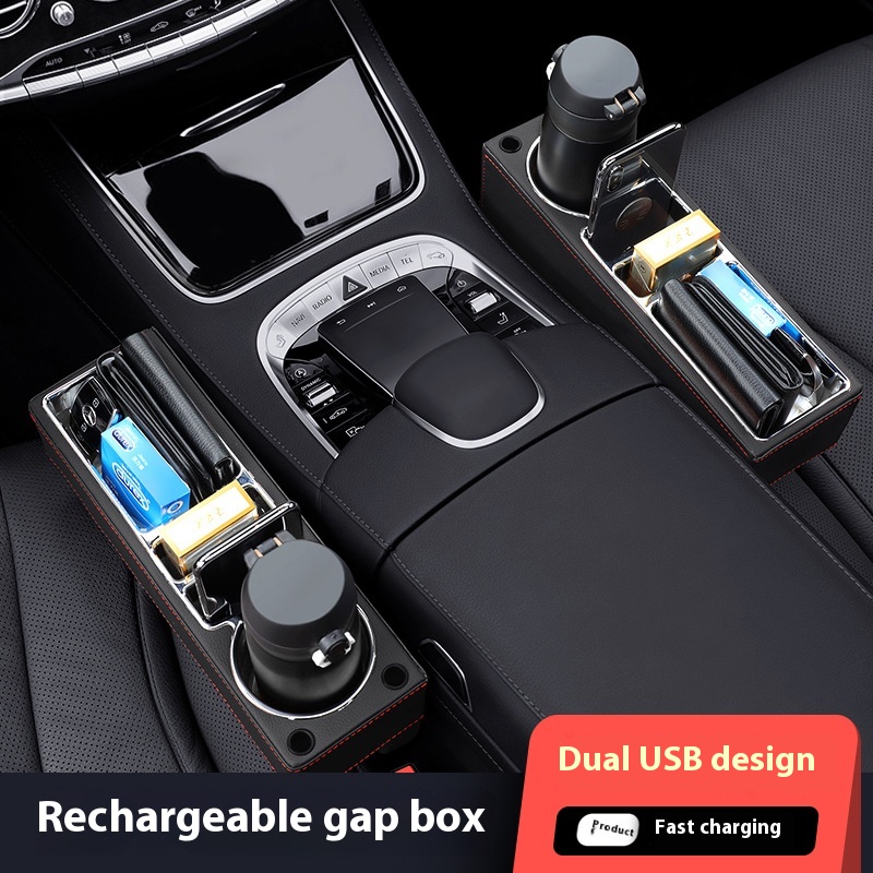 Araba koltuğu Gap dolgu organi - Seat Gap Filler Organizer With Usb Charger incelemesi ve fiyatı