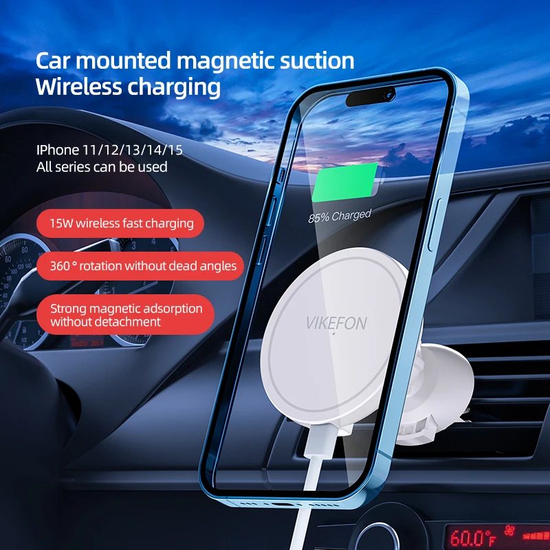 VIKEFON Manyetik Araç İçi Kabl - Wireless Car Charger Mount Fast Charging incelemesi ve fiyatı