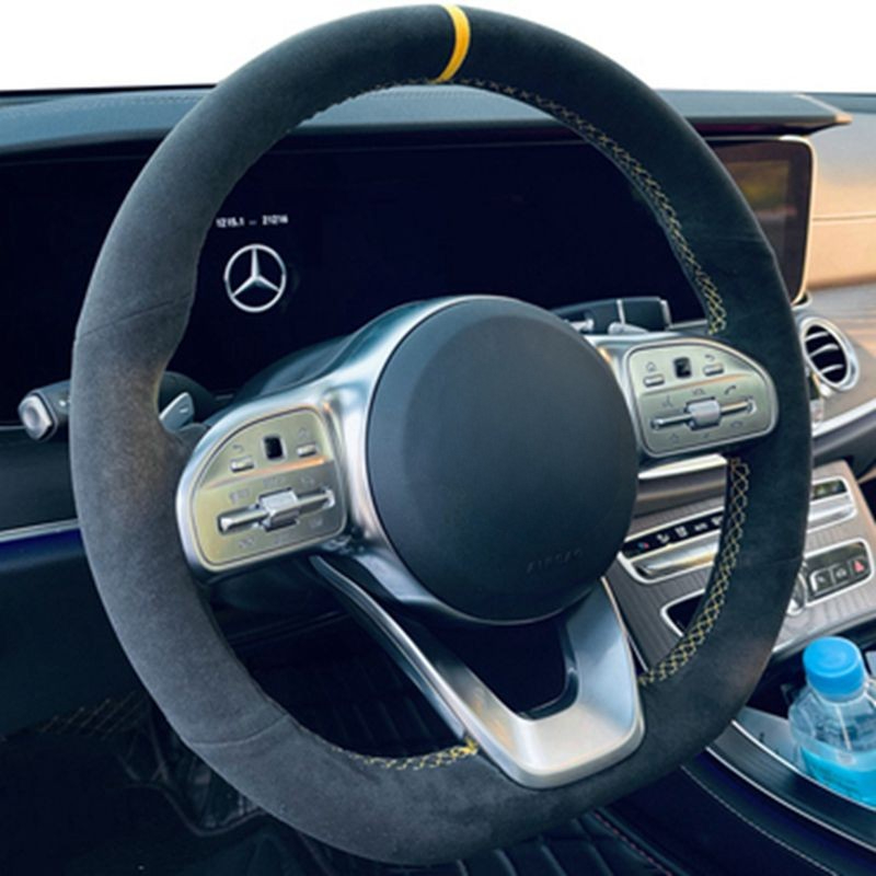 Kaymaz Siyah Süet Örgü Araba d - Car Steering Wheel Cover Anti Slip Breathable incelemesi ve fiyatı