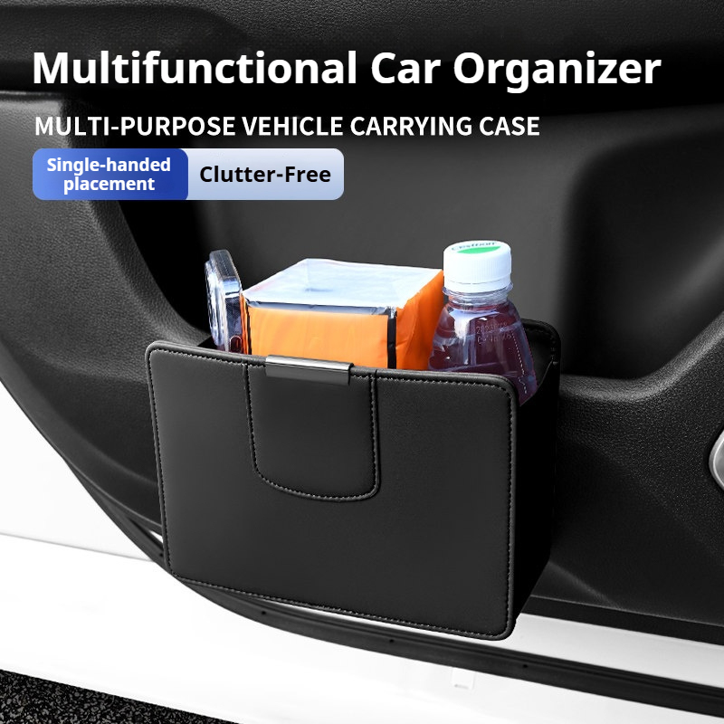 Araba Çöp Kovası Asılı Deri Çö - Waterproof Car Trash Can With Lid incelemesi ve fiyatı