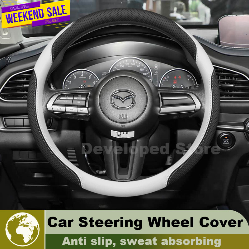 Mazda CX-3 CX 3 CX-30 CX 30 20 - Car Steering Wheel Cover Anti Slip Breathable incelemesi ve fiyatı