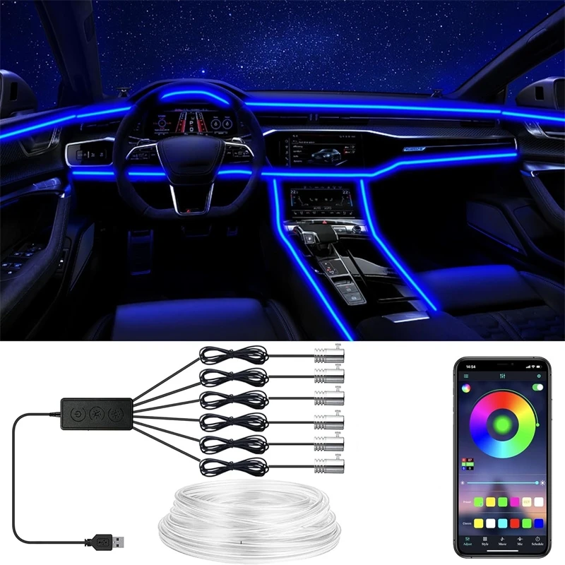 Uygulama Kontrollü Esnek EL Te - Led Ambient Interior Car Lights App Control incelemesi ve fiyatı