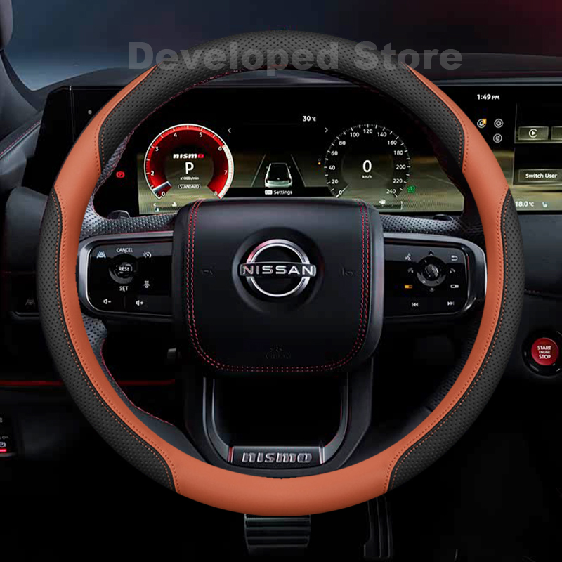 Yeni Nissan Patrol Y62 Y63 Nis - Car Steering Wheel Cover Anti Slip Breathable incelemesi ve fiyatı