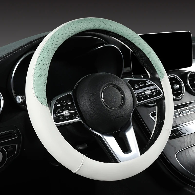 Delikli Nappa Deri Araba Direk - Car Steering Wheel Cover Anti Slip Breathable incelemesi ve fiyatı