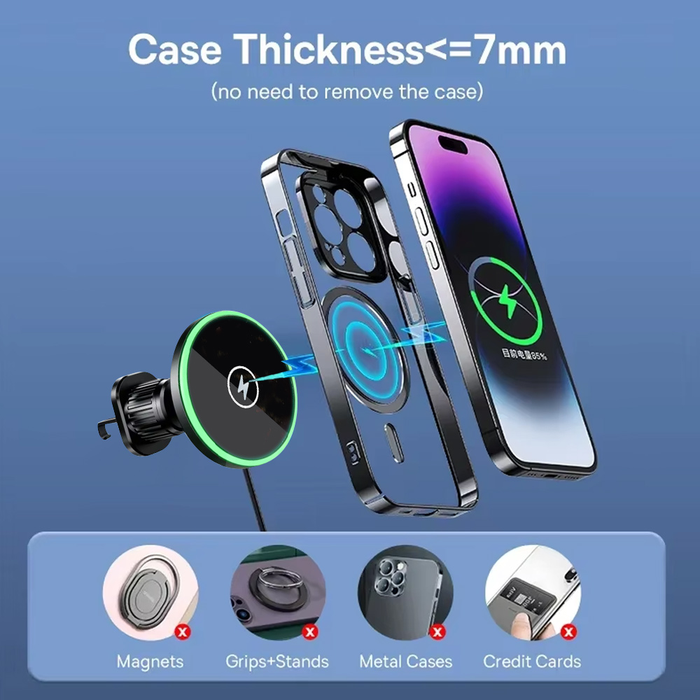 30W Hızlı Şarjlı Manyetik Araç - Wireless Car Charger Mount Fast Charging incelemesi ve fiyatı