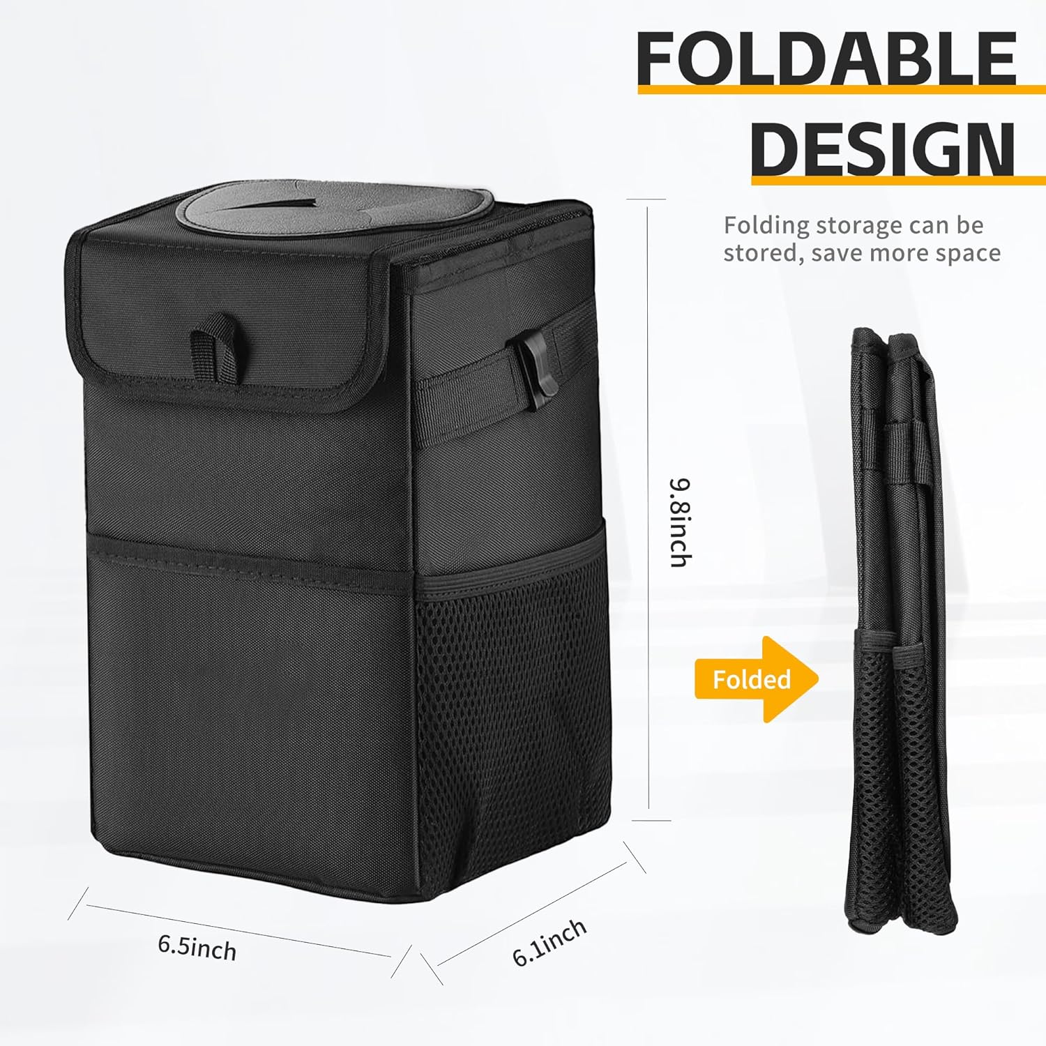 Kapaklı ve Su Geçirmez Saklama - Waterproof Car Trash Can With Lid incelemesi ve fiyatı