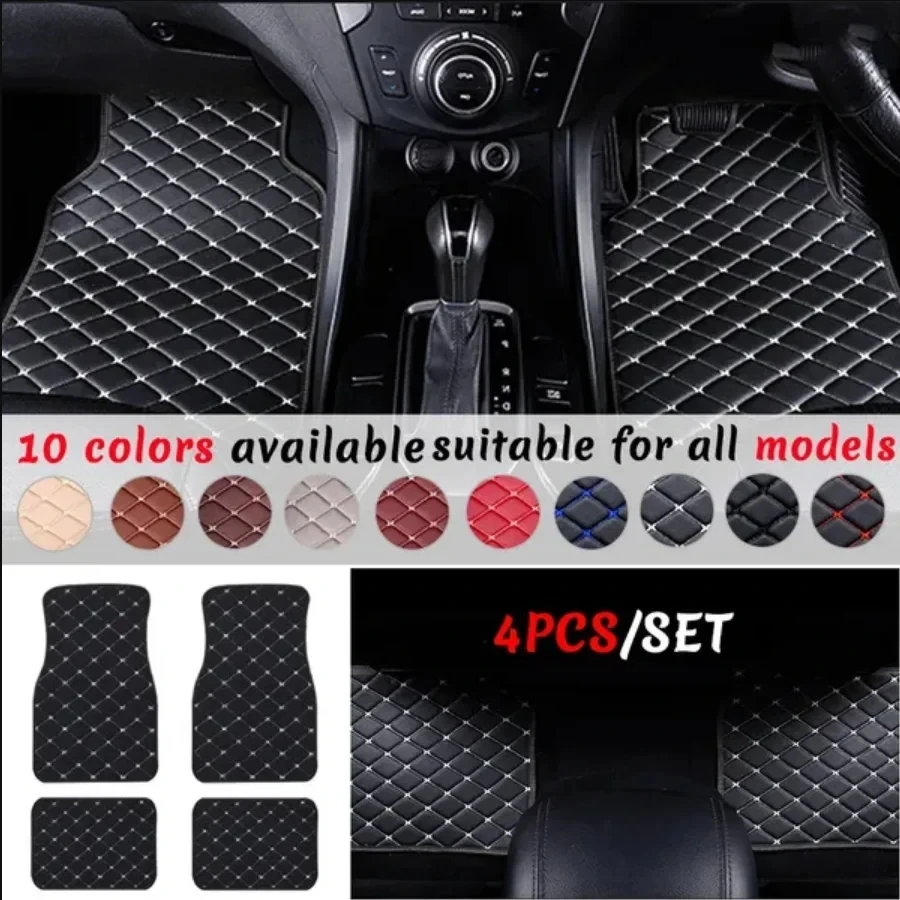 Araba Paspaslar 4 ADET Evrense - Car Floor Mats Universal Waterproof Leather incelemesi ve fiyatı