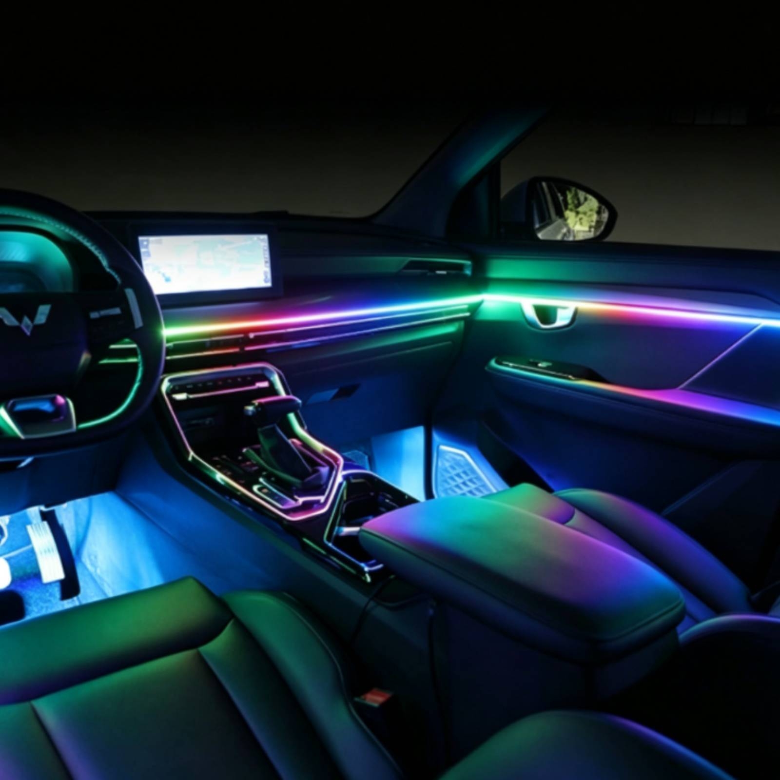 6 Parça Akrilik İç Mekan Araba - Led Ambient Interior Car Lights App Control incelemesi ve fiyatı